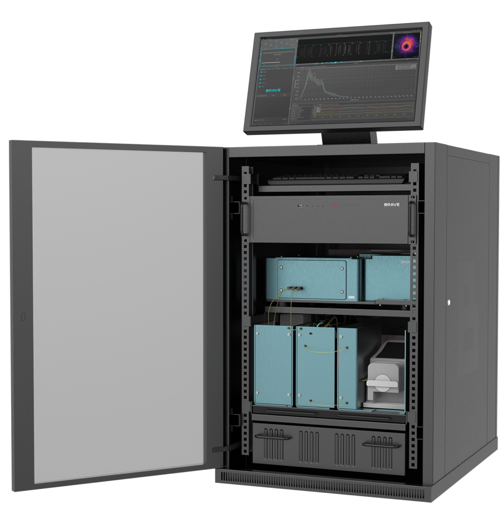 Brave Analytics - Brave B-Continuous Rack mit Tür und Bildschirm